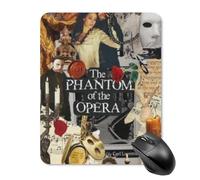 Il fantasma dell'opera, antiscivolo, minimalista, sottile, supporto morbido, tappetino decorativo per il mouse, per giochi e ambienti