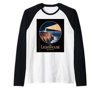 Il Faro La Costa Orientale Paesaggio Marino Maglia con Maniche Raglan