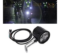 Il Faro Per Clacson Per Bici Elettrica Universale 2 in 1 Migliora La Tua Esperienza di Ciclismo con La Luce Anteriore Per Scooter Elettrico da 10 Pollici Adatta Per Bici E Scooter Elettrici da 12-72 V