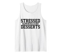 Il farro stressato all'indietro è dessert Divertente pasticcere Canotta