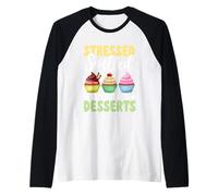 Il Farro stressato All'Indietro è Dessert Maglia con Maniche Raglan