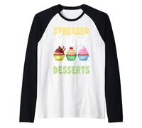 Il Farro stressato All'Indietro è Dessert Maglia con Maniche Raglan