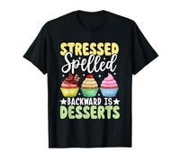 Il Farro stressato All'Indietro è Dessert Maglietta
