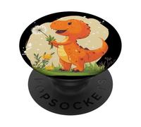 Il fascino della natura con questo costume dinosauro e dente di leone PopSockets PopGrip Adesivo