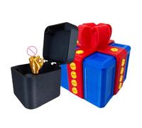 Il fastidioso regalo con medio | Present Puzzle Case con viti | The Prank Box Middle Finger | divertente scherzo per adulti