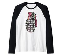 Il femminismo Non è Fragile Come Un Fiore, Come Una Bomba Maglia con Maniche Raglan