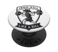 Il ferro sarà come un toro Forza Motivazionale Arte PopSockets PopGrip Adesivo
