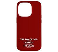Il figlio di Dio è venuto a distruggere le opere del diavolo 1 John 3 8 Custodia per iPhone 14 Pro