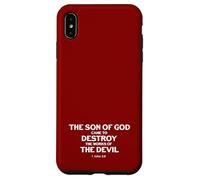 Il figlio di Dio è venuto a distruggere le opere del diavolo 1 John 3 8 Custodia per iPhone XS Max