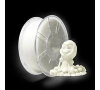 Il filamento iBOSS PLA+ brilla al buio, stampante 3D filamento PLA PLUS, precisione dimensionale 1,75 mm +/- 0,02 mm, bobina da 1 kg per stampa 3D, (bianco luminoso)