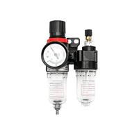Il filtro dell'aria separatore di olio e acqua for compressore d'aria AFC2000 AFR2000 + AL2000 G1/4 viene utilizzato for ridurre la pressione del regolatore della valvola(PC 6mm Fitting)