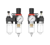 Il filtro dell'aria separatore di olio e acqua for compressore d'aria AFC2000 G1/4 viene utilizzato for ridurre la pressione della valvola AFR2000 + AL2000(Black)