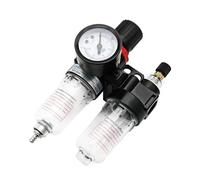Il filtro dell'aria separatore olio e acqua del compressore d'aria AFC2000 AFR2000 + AL2000 G1/4 viene utilizzato for ridurre il regolatore della valvola di pressione(Pc 8mm Fitting)