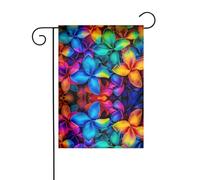 Il fiore colorato hawaiano YYHWHJDE Immagine dimensioni precise di questa bandiera da giardino è 30,5 x 45,7 cm, che è un rapporto dorato accuratamente progettato. Si adatta perfettamente alla