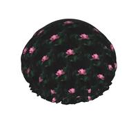 Il fiore di loto ha stampato i cappelli riutilizzabili della doccia, copricapo di doppio strato per la stazione termale ed il salone, grande involucro dei