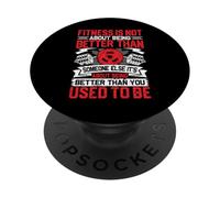 Il fitness significa essere migliori di quanto eri solito essere PopSockets PopGrip Adesivo