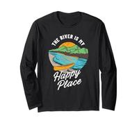 Il Fiume è Il Mio Felice Posto Canoa Maglia a Manica