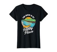 Il Fiume è Il Mio Felice Posto Canoa Maglietta