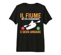 Il Fiume Mi Sta Chiamando E Devo Andare Kayak Kayaker Maglietta Premium