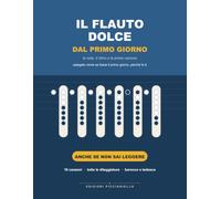 Il Flauto Dolce dal Primo Giorno: Metodo per principianti assoluti: le note, il ritmo e 16 canzoni | Diteggiature grandi, barocca e tedesca | Dalla ... completa, anche se non sai leggere la musica