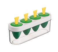 Il formaggio del gelato, Stampi for ghiaccioli con scatola for gelato trasparente divisa Stampi for ghiaccioli carini Stampi for ghiaccioli facili da usare for gelato fai da te fatto in casa(Yellow)
