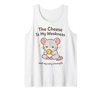 Il Formaggio è la mia debolezza Giapponese Edo Art Rat Vintage Meme Canotta
