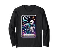 Il Fotografo Scheletro Tarocchi Fotografia Halloween Maglia a Manica