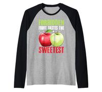 Il frutto proibito ha il sapore della mela più dolce Maglia con Maniche Raglan