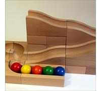 Il funzionamento di legno del marmo di corso di corso della palla ondeggia 50cm NUOVI dei GIOCHI