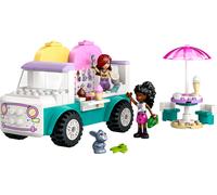 Lego friends 42644 il furgone dei gelati di heartlake city, giochi didattici bambine 4+, camion giocattolo, cibo e accessori