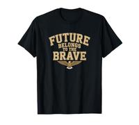 Il Futuro appartiene a The Brave Collegiate Lettering Motivation Maglietta