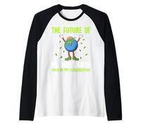 Il Futuro del Pianeta Terra è nella mia Classe Maglia con Maniche Raglan
