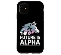 Il futuro è Alpha Wolf Meme Fearless Alpha Sigma Werewolf Custodia per iPhone 11