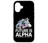 Il futuro è Alpha Wolf Meme Fearless Alpha Sigma Werewolf Custodia per iPhone 16
