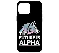 Il futuro è Alpha Wolf Meme Fearless Alpha Sigma Werewolf Custodia per iPhone 16 Pro Max