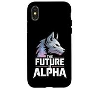 Il futuro è Alpha Wolf Meme Fearless Alpha Sigma Werewolf Custodia per iPhone X/XS