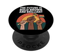 Il futuro è audace marrone e brillante patrimonio ispanico PopSockets PopGrip Adesivo