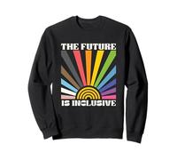 Il futuro è inclusivo Rainbow Pride Colorful Sunrise Gifts Felpa