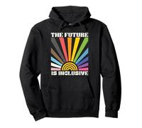 Il futuro è inclusivo Rainbow Pride Colorful Sunrise Gifts Felpa con Cappuccio