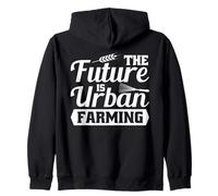 Il Futuro È L'Agricoltura Urbana Felpa con Cappuccio