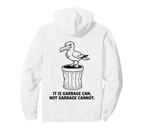 Il Gabbiano impertinente del Cartone Animato Garbage Can Not Garbage Cannot Bird Felpa con Cappuccio