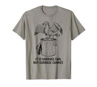 Il Gabbiano impertinente del Cartone Animato Garbage Can Not Garbage Cannot Bird Maglietta
