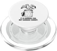 Il gabbiano impertinente del cartone animato Garbage Can Not Garbage Cannot Bird PopSockets PopGrip per MagSafe