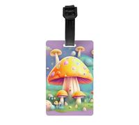 Il gancio per etichette per bagagli a forma di fungo Fantasy Dream protegge la privacy ed è un must per i viaggi ed è durevole