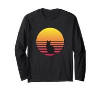 Il Gatto AMA i tramonti Maglia a Manica