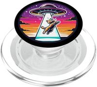 Il gatto arancione ha rapito il rapimento dello spazio esterno della navicella spaziale aliena PopSockets PopGrip per MagSafe