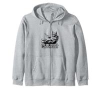 Il Gatto Decide Che Pago Solo l'affitto Funny Cat Felpa con Cappuccio