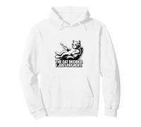 Il Gatto Decide Che Pago Solo l'affitto Funny Cat Felpa con Cappuccio