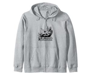 Il Gatto Decide Che Pago Solo l'affitto Funny Cat Felpa con Cappuccio