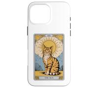 Il gatto dei tarocchi del sole - Mistico tabby arancione con Ener positivo Custodia per iPhone 16 Pro Max
